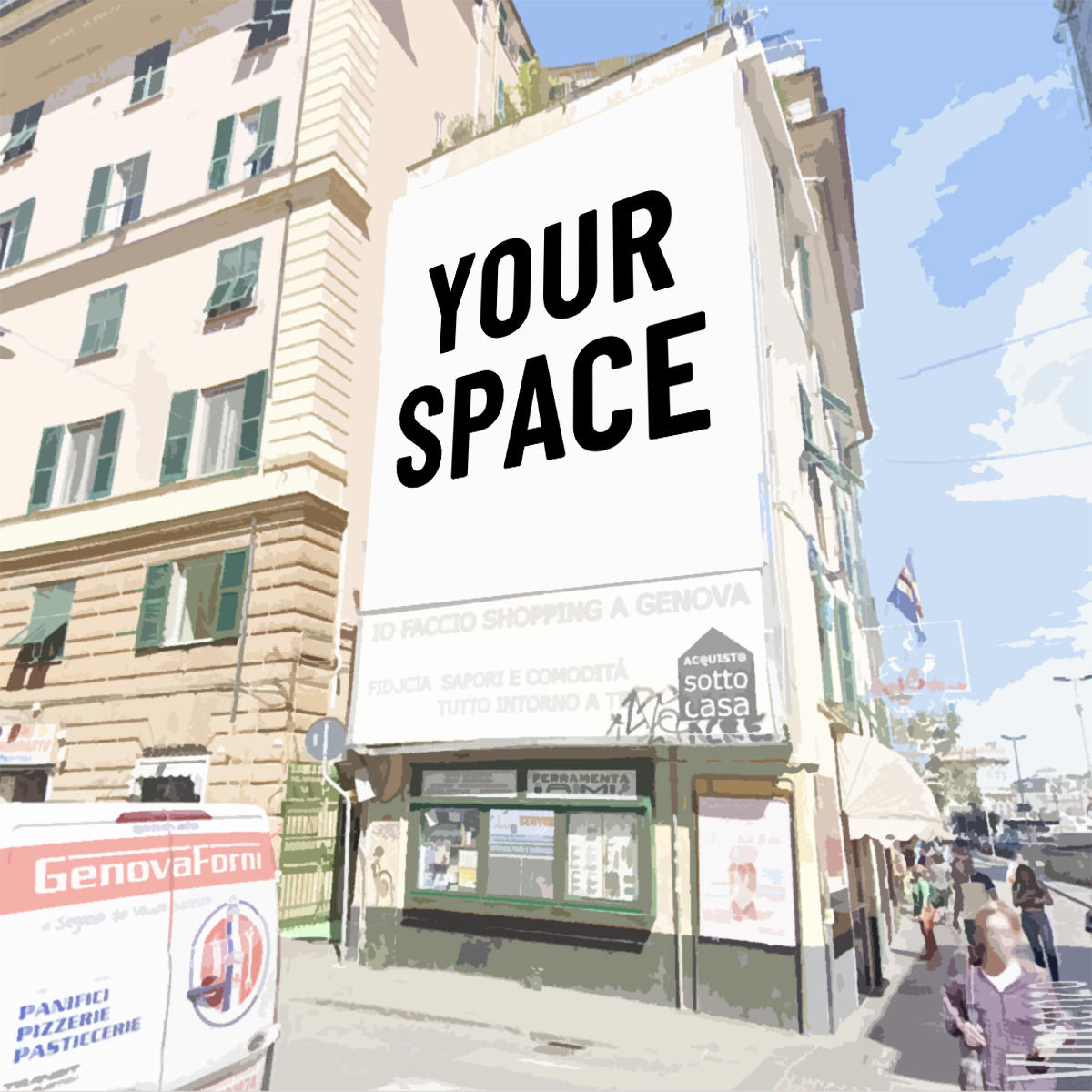 SPAZIO PUBBLICITARIO 600 x 700 (GENOVA) Dal 19/10/2026 al 01/11/2026 14 giorni